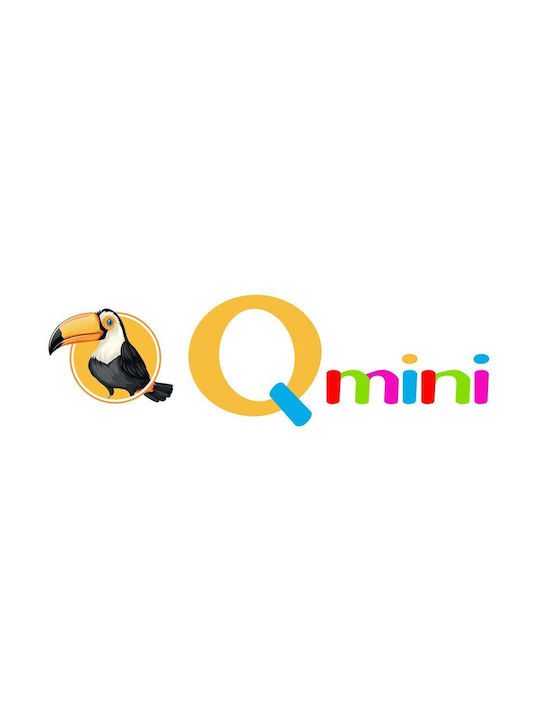 Qmini Set Lenjerii De Patut Bebe Pentru Cradle Flanelă Cu Cauciuc Albastru 80x35cm