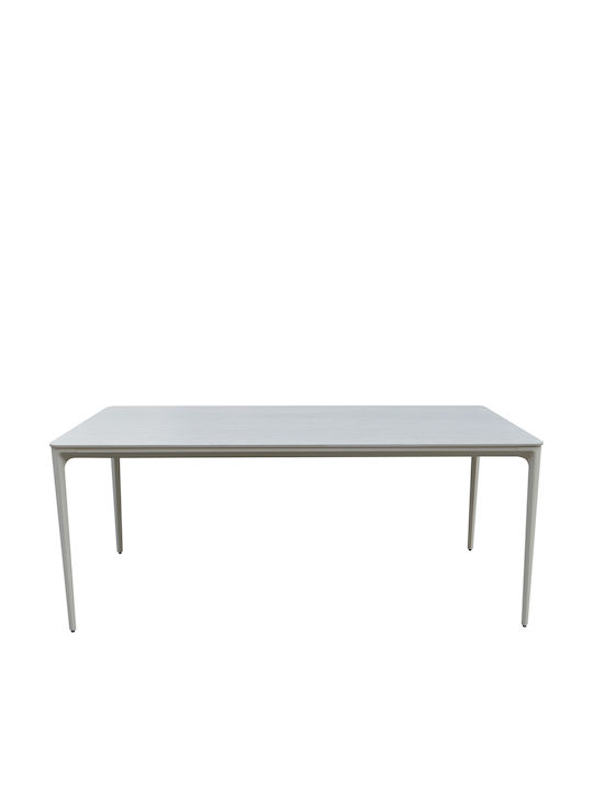 Masă De Dining Sinterizată Cu Suprafață Din Piatră Bej 220x100x75cm