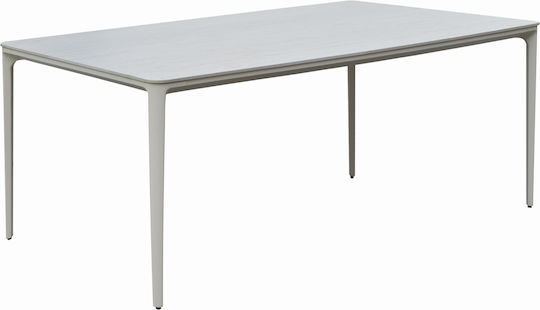 Sintered Маса За Трапезария С Каменна Повърхност Бежова 220x100x75см