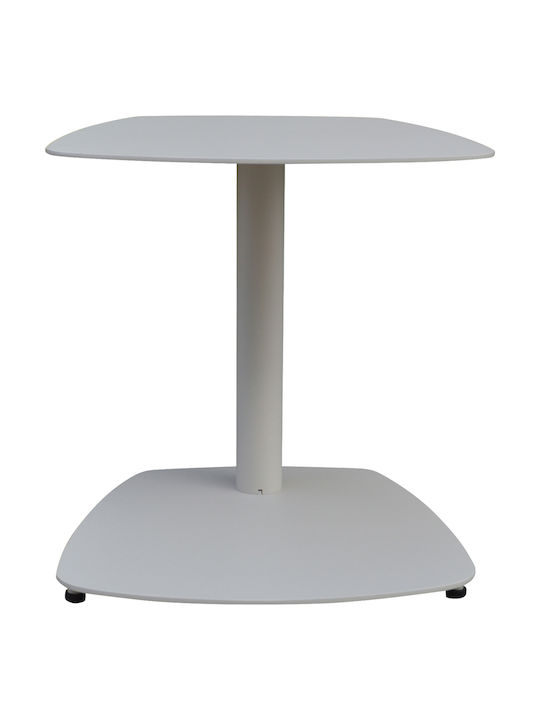 Hilfsmittel Garten- und Terrassentisch aus Aluminium Caret Weiß 40x39x40cm