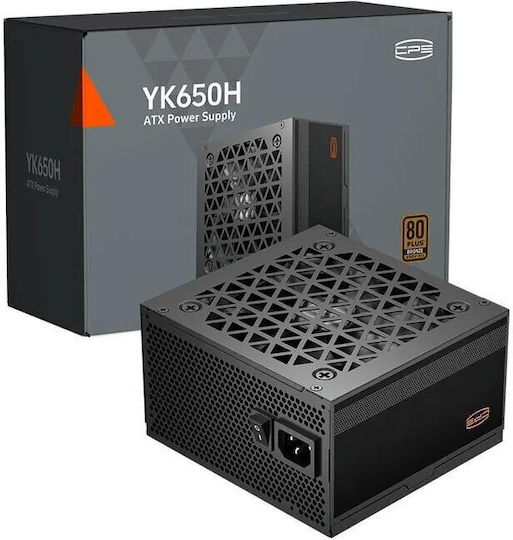 PCCOOLER YK-H YK650H 650W Sursă de Alimentare Neagră Full Wired 80 Plus Bronze