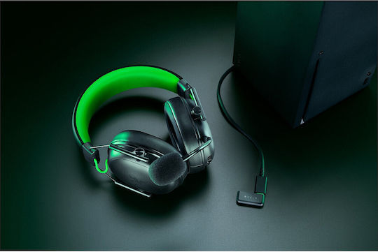 Razer BlackShark V3 X Hyperspeed for Xbox Ασύρματο Over Ear Gaming Headset με σύνδεση Bluetooth / USB Black/Green