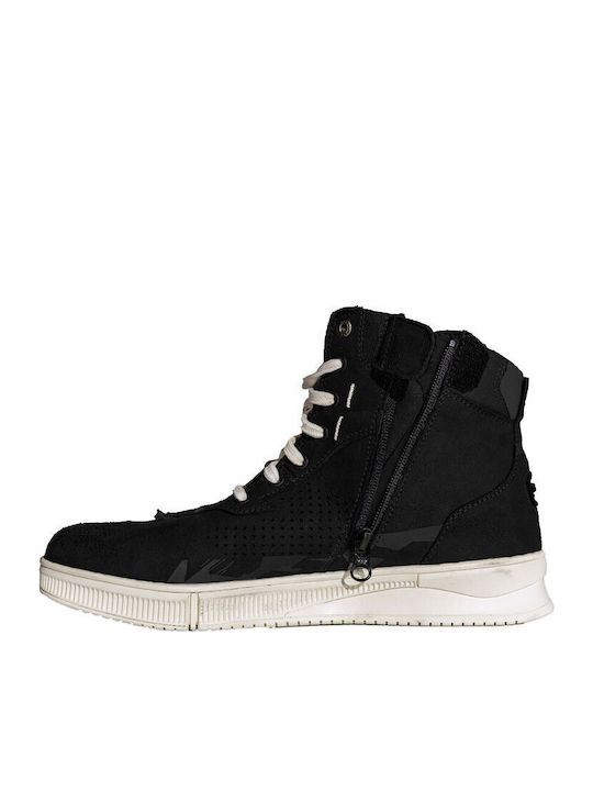 LS2 Chrome Herren Leder-Reitstiefel Schwarz