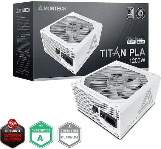 Montech Titan PLA 1200W 1200W Μαύρο Τροφοδοτικό Υπολογιστή Full Modular 80 Plus Platinum