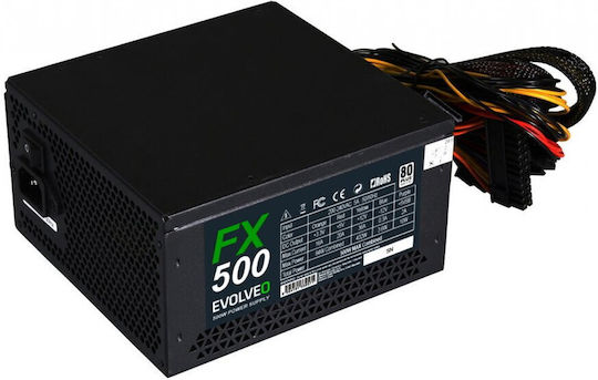 Evolveo 500W Μαύρο Τροφοδοτικό Υπολογιστή Full Wired (CZEFX500)