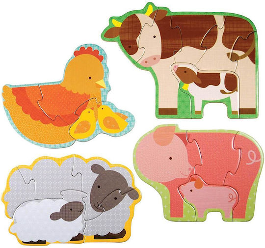 Детски Пъзел Farm Babies за Над 2 години+ Години 18бр Petit Collage