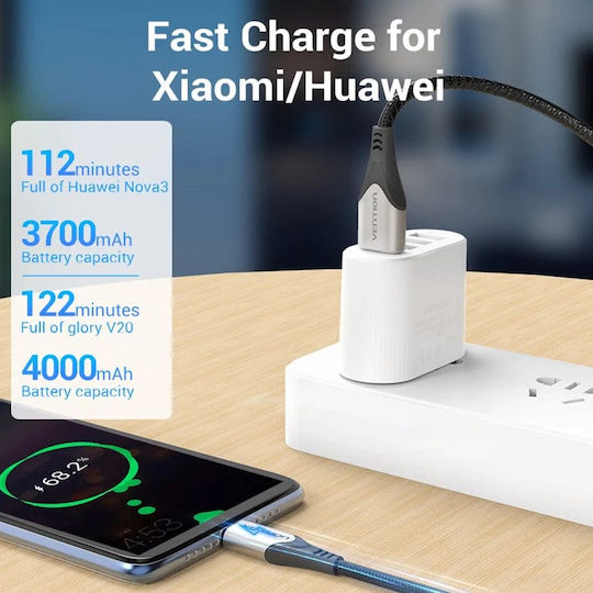 Vention USB 2.0 Kabel USB Typ-C männlich - USB-A 100W Schwarzes 3m COKBI