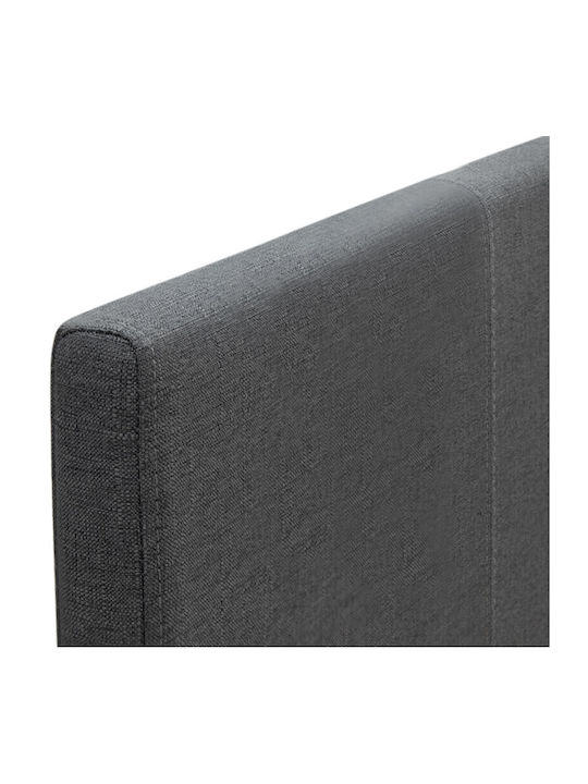 Flaches Betten Halbes Doppelbett Mit Stoff Grau Für Matratze 120x200cm