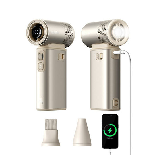 JisuLife Ανεμιστηράκι Χειρός USB Χωρίς Πτερύγια 18W Ultra2 5-in-1 Mini Καφέ
