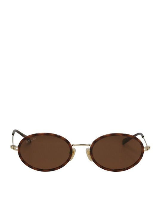 Gucci Unisex Sunglasses with Brown Tartaruga Frame and Brown Lens GG1980S 002