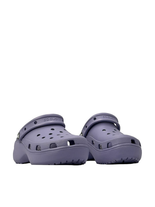 Crocs Classic Platform Damenschuhe Holzschuhe Blau