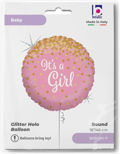 18" Μπαλόνι Γέννησης Its A Girl Γκλίτερ