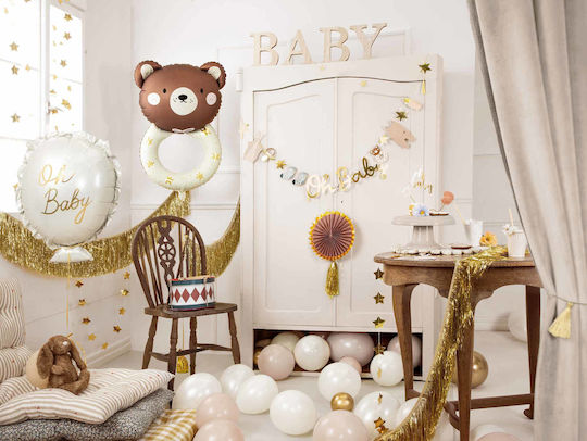Μπαλόνι Baby Shower Jumbo Μπεζ 69εκ.