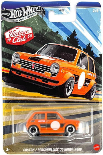 Hot Wheels Seria Silver Vintage Club 1968 Custom '70 Honda N600 Jky27