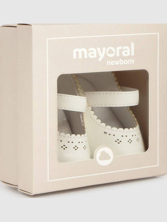Mayoral Baby Soft-Sole Pumps Beige