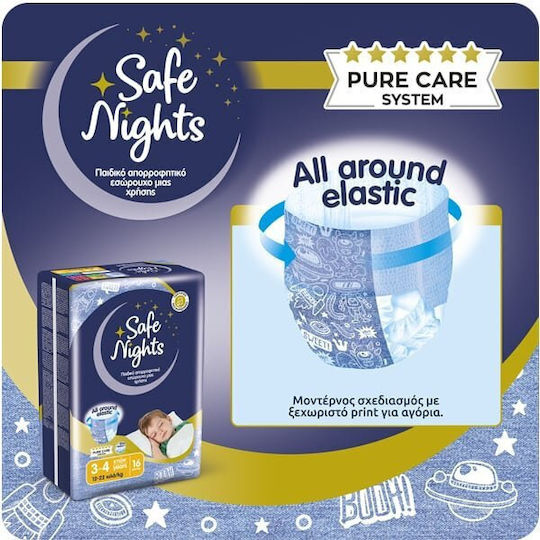 Safe Nights Safe Nights Windelhosen für 12-22kg 16 Stück