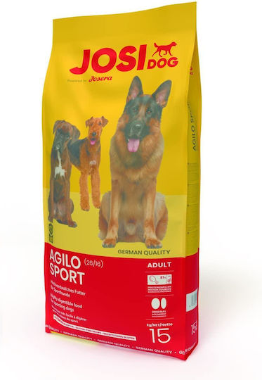 Josera Josidog Agilo Sport 15kg Trockenfutter ohne Gluten für erwachsene Hunde mit Gemüse und Reis