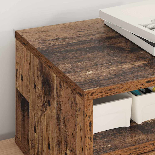 Vidaxl Old Wood Printer Stand 40 X 32 X 24 Cm Processed Wood
