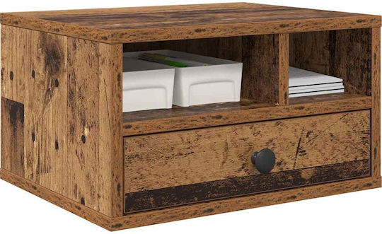 Vidaxl Old Wood Printer Stand 40 X 32 X 24 Cm Processed Wood