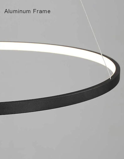 Home Lighting Κρεμαστό Φωτιστικό Μαύρο LED με Ρυθμιζόμενο Λευκό Φως