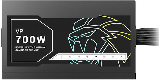 GameMax VP-700S 700W Black Power Supply Full Wired 80 Plus Standard