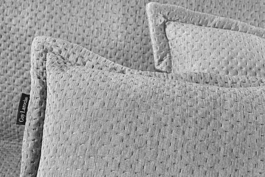 Guy Laroche Cooling Ριχτάρι Πολυθρόνας Suede 170x150εκ. Silver