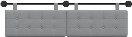 vidaXL Fabric Bed Headboard Pillow Beige 170x55cm