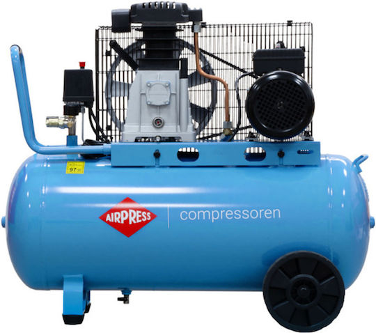 Airpress Μονοφασικό Κομπρεσέρ Αέρος 97dB με Ισχύ 3hp και Αεροφυλάκιο 90lt