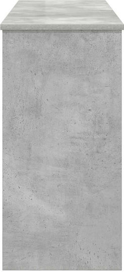 Vidaxl Concrete Gray Keyboard Stand 120 X 32 X 64 Cm