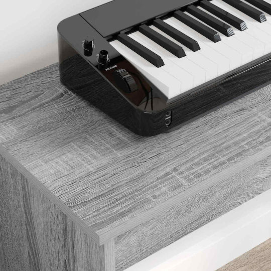 Vidaxl Keyboard Stand Gray Sonoma 100 X 32 X 64 Cm