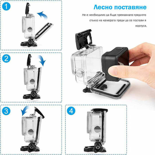 Waterproof Case Gopro Hero 8 Black Transparent