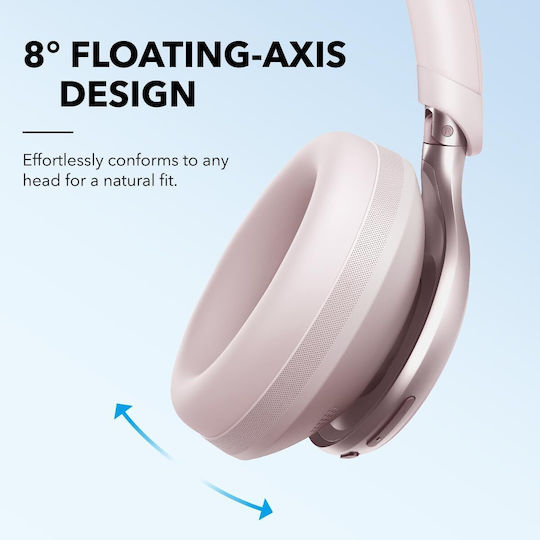 Anker Space One Wireless / Wired Over Ear Headphones with 55 hours of Operation Pink
