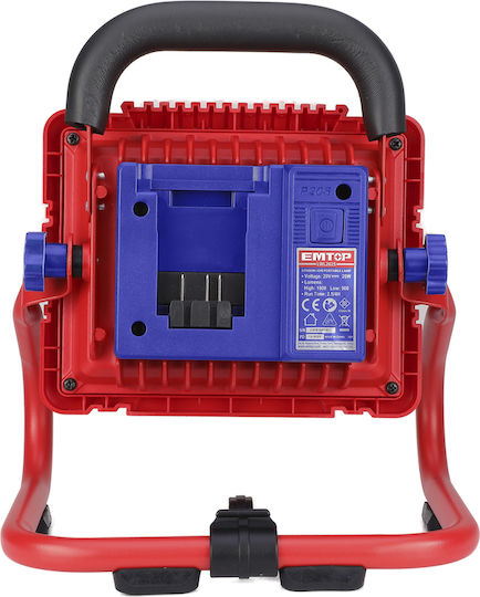 Emtop Battery LED Work Light Projector with Brightness up to 1800 Lumen