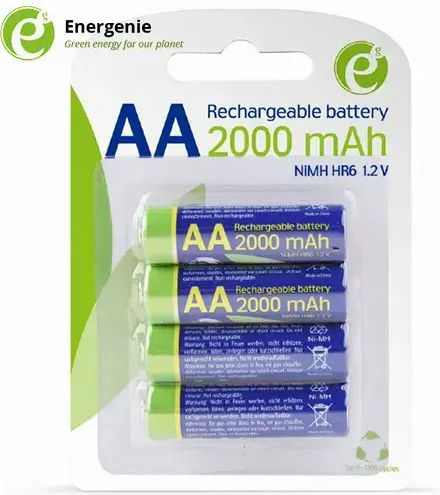 Energenie Επαναφορτιζόμενες Μπαταρίες AA Ni-MH 2000mAh 1.2V 4τμχ