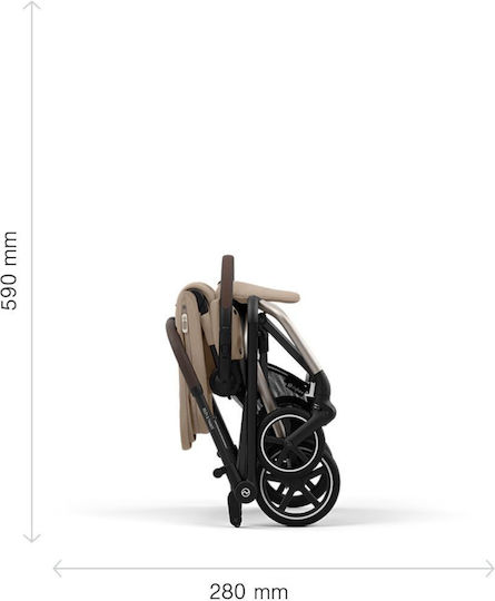 Cybex Eezy S Twist+2 TPE B Reversible Baby Stroller Suitable for Newborn Stormy Blue