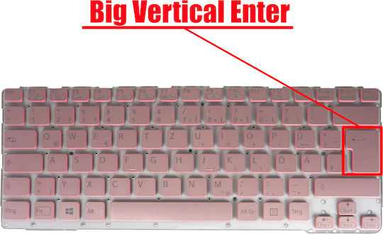 German Laptop Keyboard Sony Vaio Sve14a Sve14 Svs14 Sve14a2m1r 149114711us 9z.n6bbf.r01 149009951la 149118711es 149113211ch De No Frame Pink Code 40322denofrpink