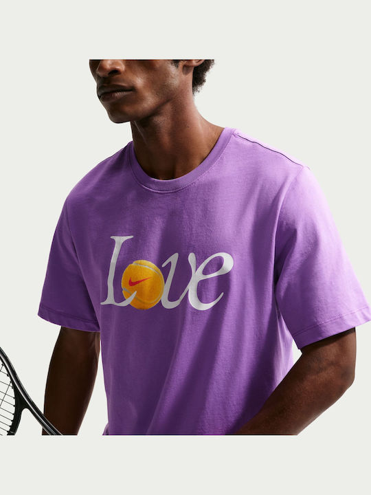 Nike Nikecourt IU7414-522 Ανδρική Μπλούζα Μωβ