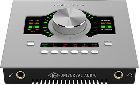 Universal Audio Apollo Twin X QUAD Gen 2 Studio+ Externe Kommerzielle Soundkarte mit 3.5mm Anschluss Thunderbolt 3