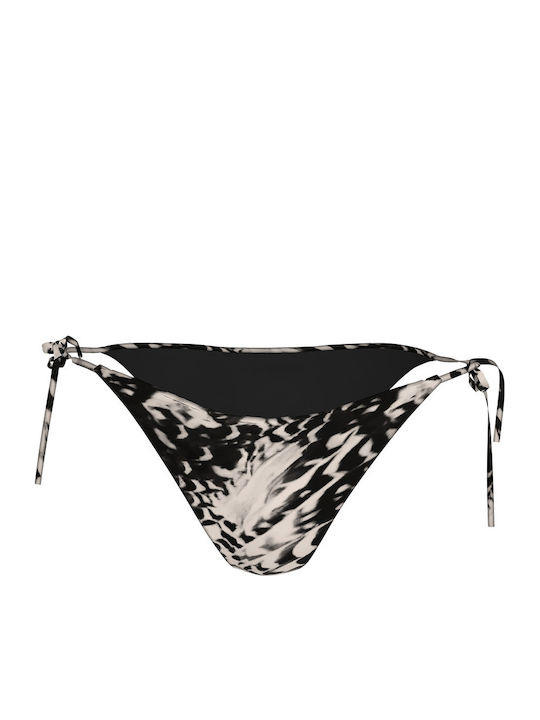 Bikini Slip Cu Dantelă Negru