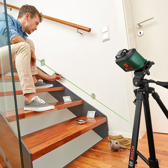 Bosch UniversalLevel 360 Αυτορυθμιζόμενο Γραμμικό Αλφάδι Laser Πράσινης Δέσμης 1.5V με Εύρος Εργασίας 24m