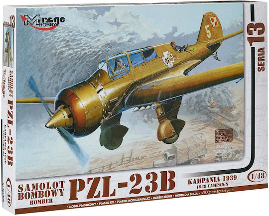 Mirage Modeling Figure Airplane in Scale 1:48 with Glue and Paints