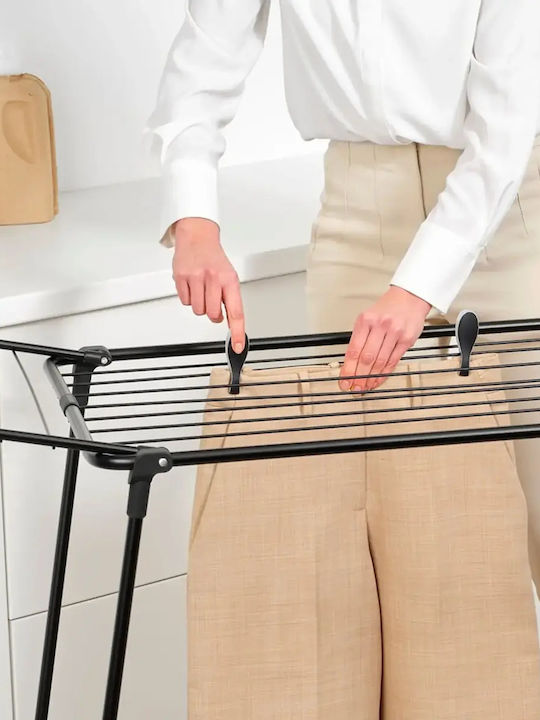 Brabantia Πτυσσόμενη Απλώστρα Δαπέδου με Μήκος Απλώματος 18m