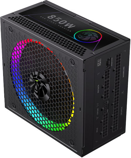 GameMax RGB PRO 850G 850W Μαύρο Τροφοδοτικό Υπολογιστή Full Modular 80 Plus Gold