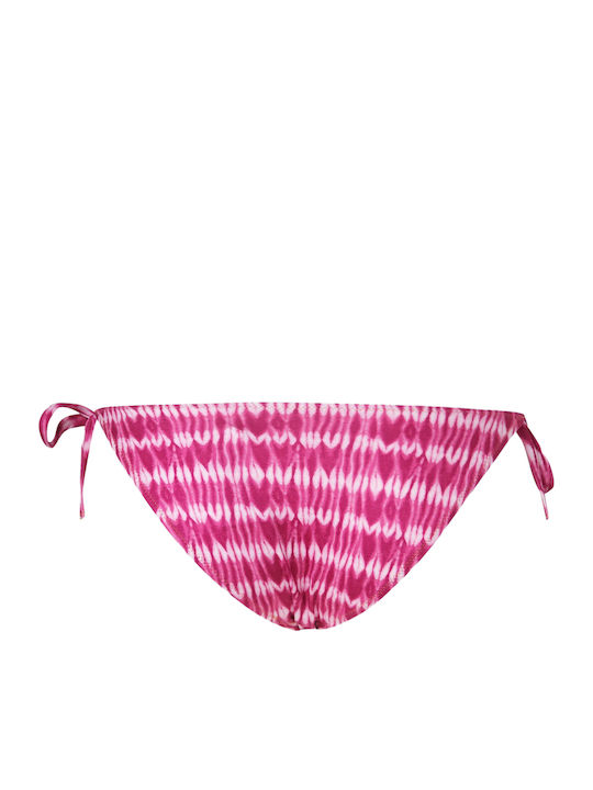 Keira Bikini Slip με Κορδονάκια Φούξια