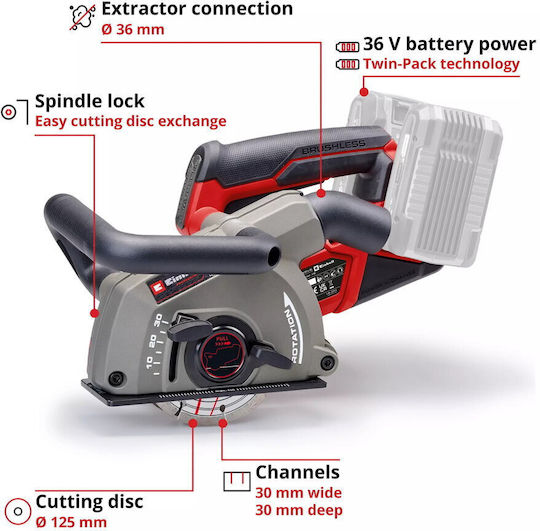 Einhell Wall Chaser 18V Brushless 2x