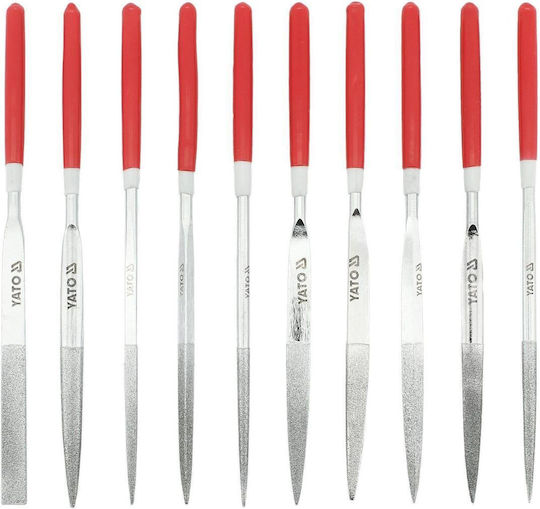 Yato YT-6151 Σετ Λίμες με Λαβή 10τμχ