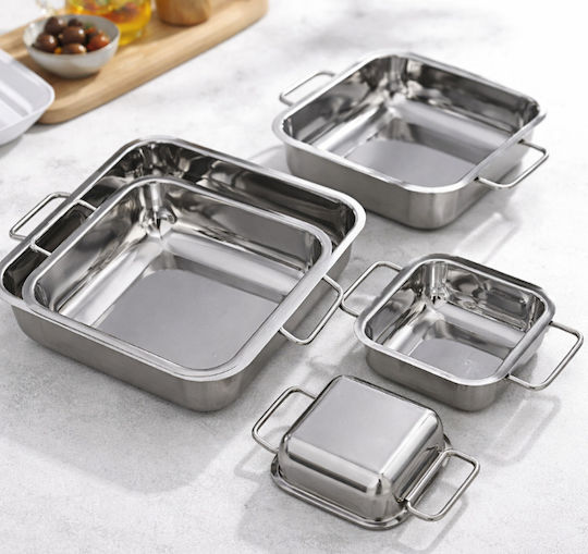 Berkis Baking Pan Made of Stainless Steel 16x16cm Berkis Baking Pan Made of Stainless Steel 16x16cm