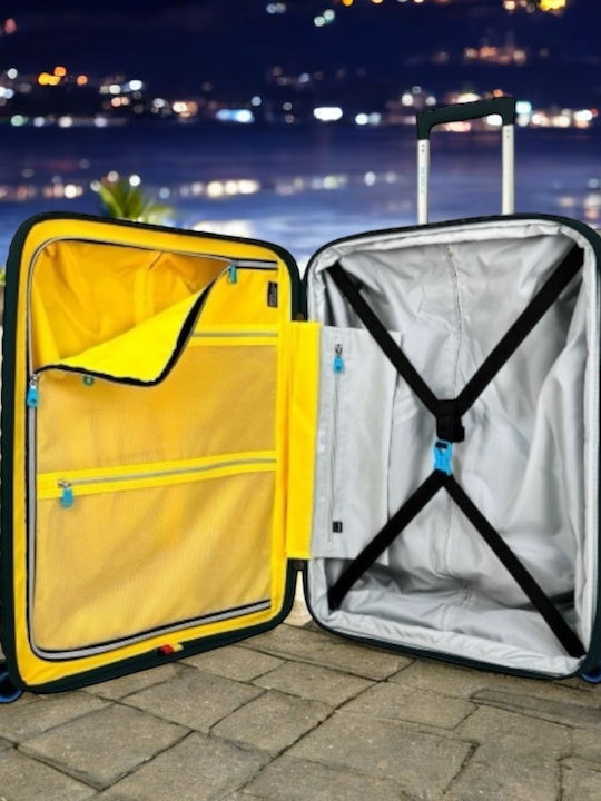 Bg Berlin Expandable Μεσαία Βαλίτσα Ταξιδίου Σκληρή Μαύρη με 4 Ρόδες Ύψους 66εκ.