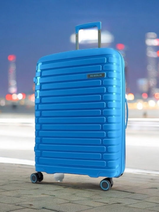 Bg Berlin Expandable Μεγάλη Βαλίτσα Ταξιδίου Σκληρή Soda Blue με 4 Ρόδες Ύψους 76εκ.