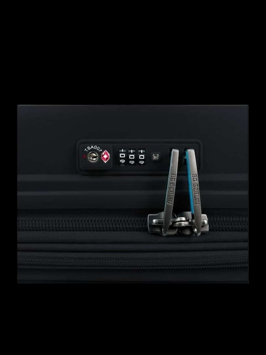 Bg Berlin Hard Travel Suitcases Black with 4 Wheels Set 3pcs
